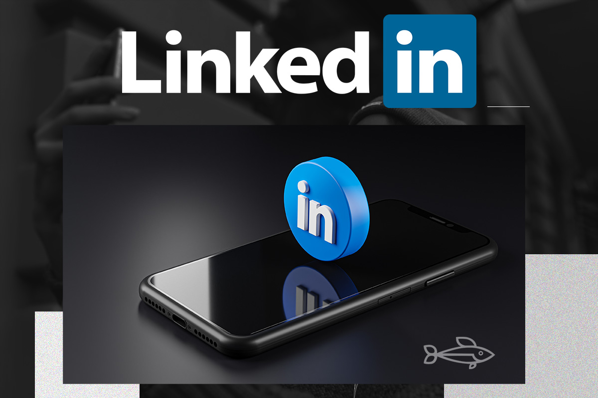 LinkedIn logo on a smartphone screen
