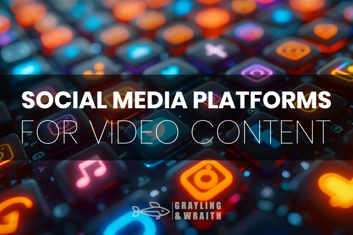 Social media platforms for video content marketing.